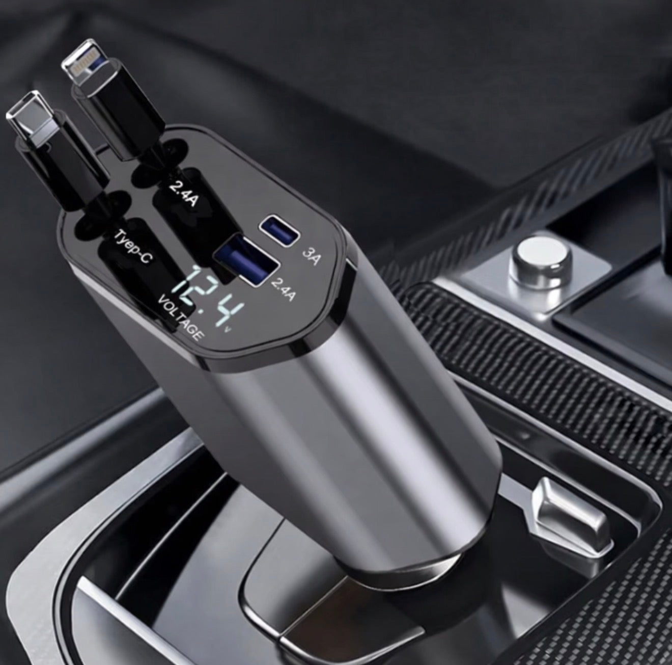 Boîtier de Charge automobile 120W - 4 en 1