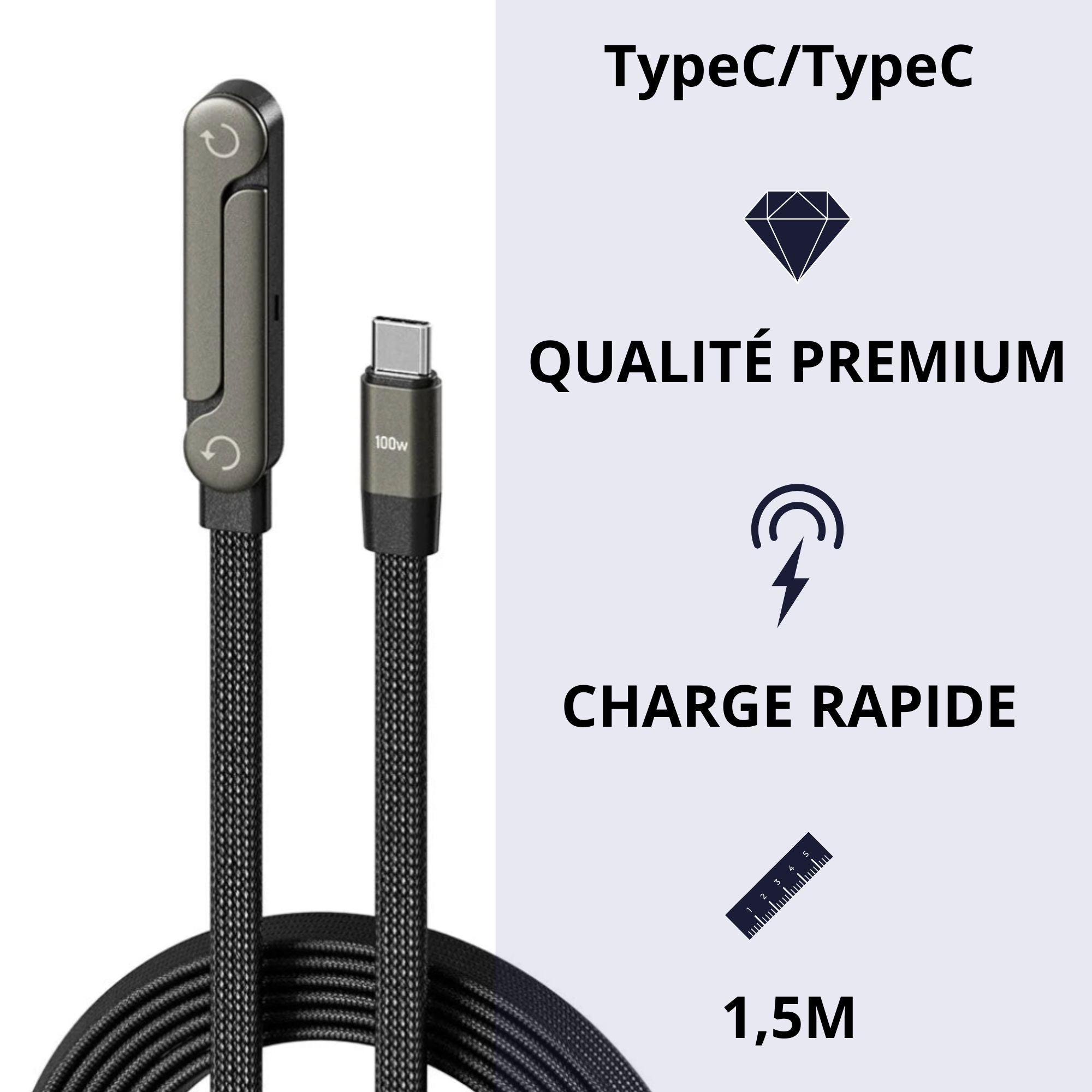 Câble Plat à Support
