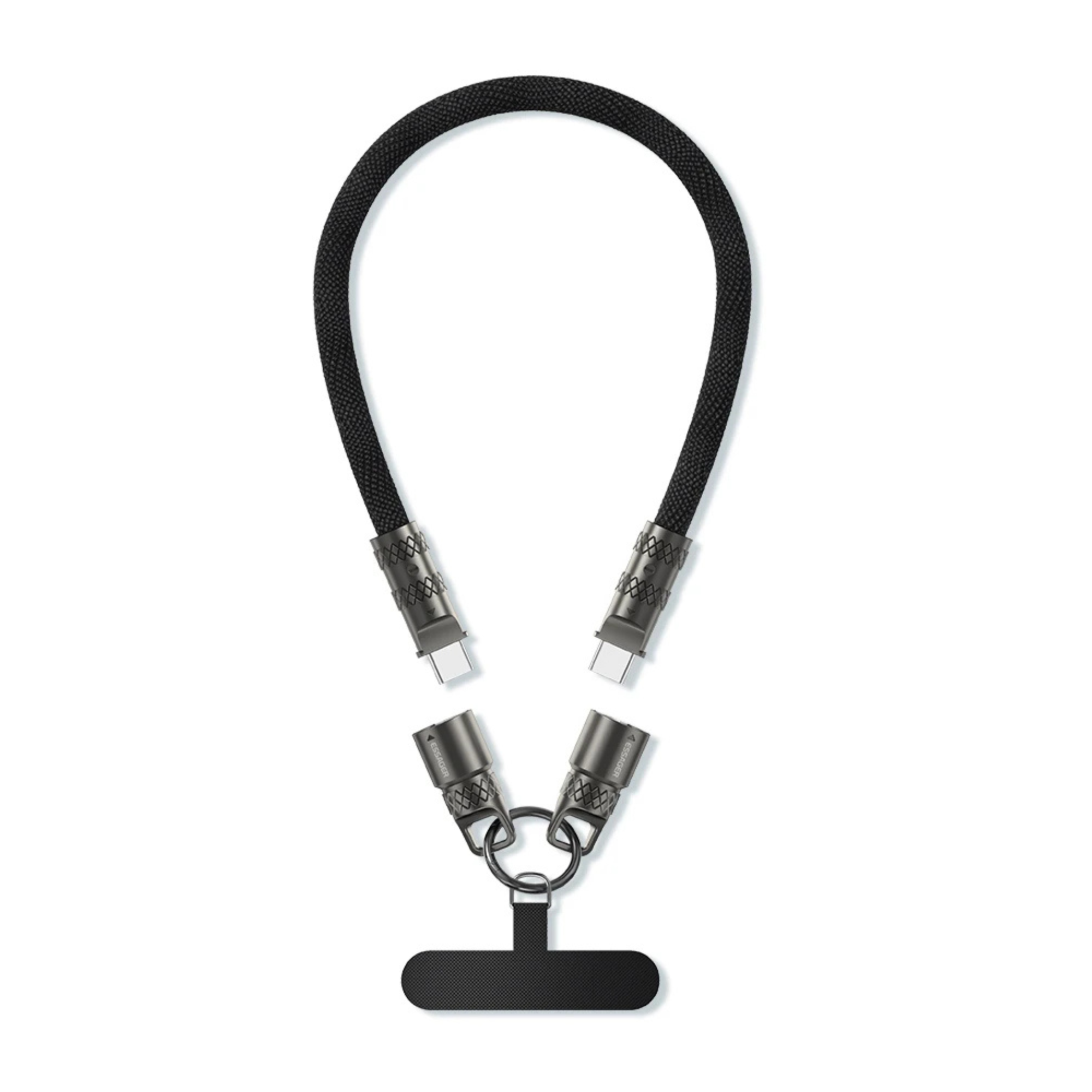 Cable Data Cord Essager 2 in 1 Type-C C To Type-C Fast Charging
